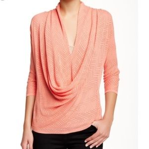 Alice + Olivia Morgan Chevron Tee - size xs